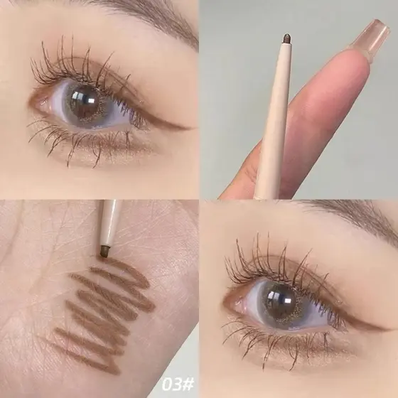 Caneta de Gel delineadora recomendada para maquiador, longa duração, sem manchas, à prova d'água, à prova de suor, cabeç
