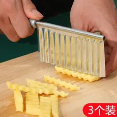 Faca de batata com dente de lobo, faca ondulada para cozinha, corte de vegetais doméstico, ferramenta útil, cortador ext