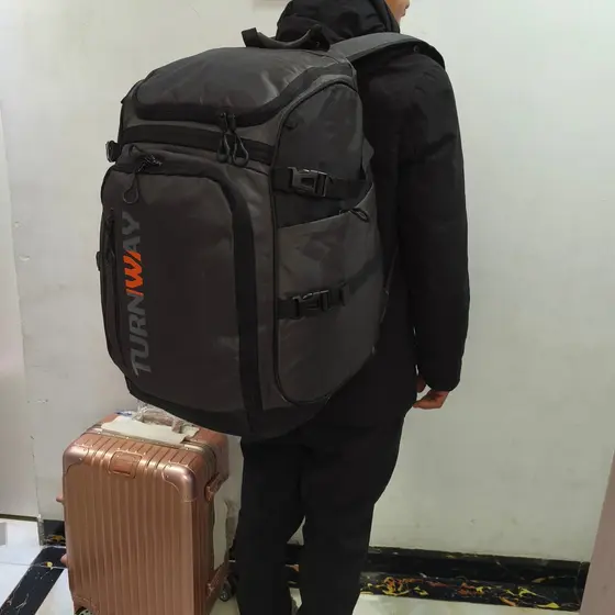 Comércio exterior único saco de esqui mochila grande capacidade saco de viagem dos homens esportes ao ar livre montanhis