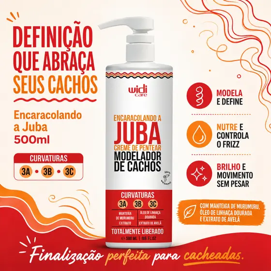 Widi Care - Encaracolando a Juba - Creme de Pentear 500ml