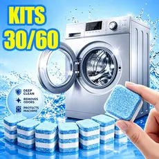 Kit Limpador de Máquina de Lavar Roupa Efervescente, Pastilha Sólida para Limpeza Completa