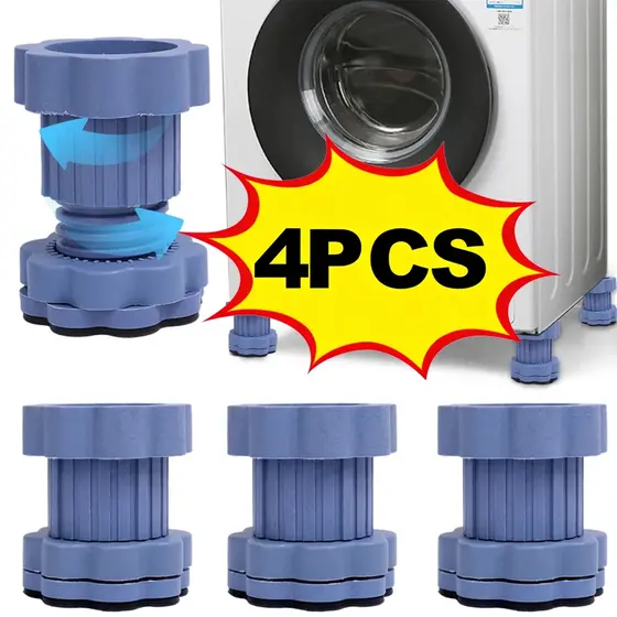 4 Pçs Anti Vibração Máquina De Lavar Pés Almofadas Antiderrapante Absorção De Choque Aumentando Almofada Esteira Geladei