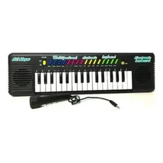 Teclado Musical Eletronico Infantil 32 Teclas Com Microfone Piano Digital Educativo Sons E Ritmos Pronta Entrega