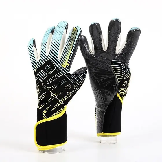 Hyun Chi Hyun Mão Novo Estilo No. 7.5 Luvas de goleiro de futebol profissional espessadas, resistentes ao desgaste, resp