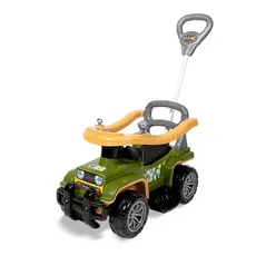 Carrinho de Passeio Quadriciclo Infantil Maral Jip Jip Militar com Haste Direcionável