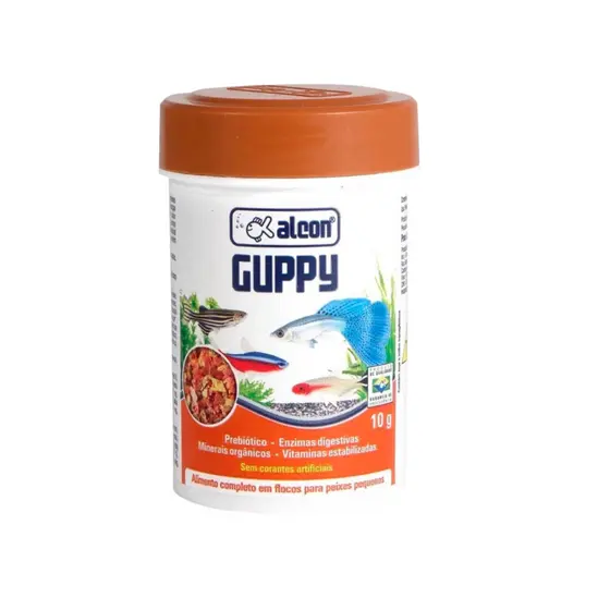 Ração Para Peixes Ornamentais Alcon Guppy 10g Full