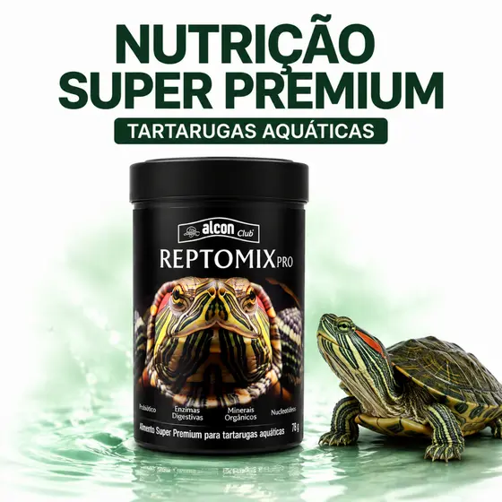 Ração Alcon Club ReptoMix Pro 78g Super Premium para Tartarugas Aquáticas