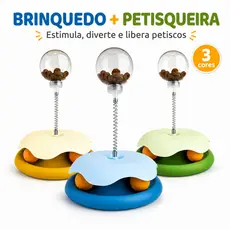 Brinquedo Petisqueira para Gatos com Dispenser de Petiscos Interativo e Molinha