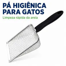Pá Higiênica de Areia Para Gatos Its Pet Resistente, Durável, Fácil de Limpar e Alta Qualidade