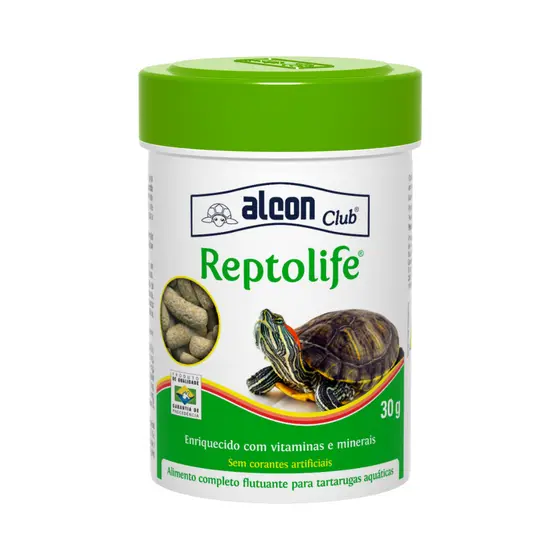 Alcon Reptolife 30g Alimento para Tartarugas Nutrição Completa, Alta Digestibilidade e Saúde Animal