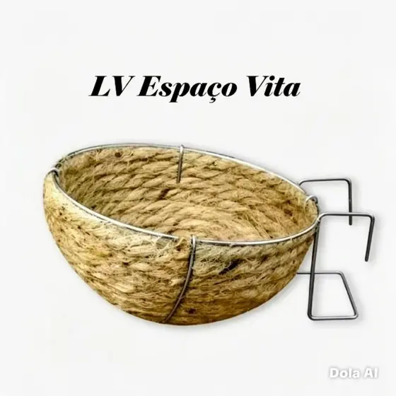 ninho de sisal para passaros 3 unidades