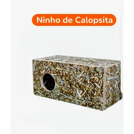 Ninho para calopsita. de madeira ecológica resistente,