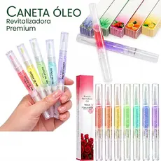 Kit 3 a 20 Óleo Hidratante Cutículas Caneta Fortalecedor Unhas Vitaminas Frutas