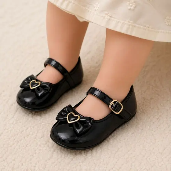 Sapatilha Infantil Menina Princesa Bebe Verniz Brilhante Promoção Oferta