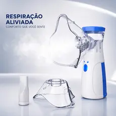 Inalador Nebulizador Ultrassônico Portátil Para Crianças Adultos Silencioso Compacto Sem Fio Bivolt