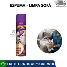 Espuma Limpa Tudo Multiuso Limpeza Rápida Sem Enxágue Para Casa, Carro e Quem Busca Praticidade
