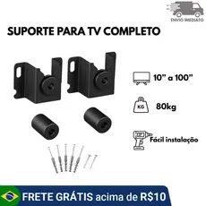 Suporte TV Universal para TVs e Monitores Ideal para Casa Escritório e Painel 10 a 85 Polegadas