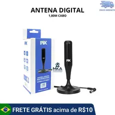 Antena Digital Multifuncional p/ TV Capta Sinal HD p/ Casas e Apartamentos Uso Interno/Externo