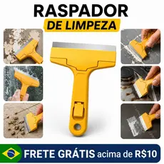 Raspador Multiuso de Plastico com 3 Lâminas para Limpeza de Vidros Fogão Ideal Casa