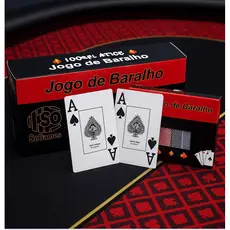 Jogo de Baralho 100% Plástico Premium – Baralho Resistentes e Laváveis para Poker, Truco, Buraco e Canastra