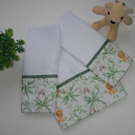 Fraldinhas de Bebê 70x70cm 100% Algodão Macio Duplo Absorvente e Antialérgico Molinelli