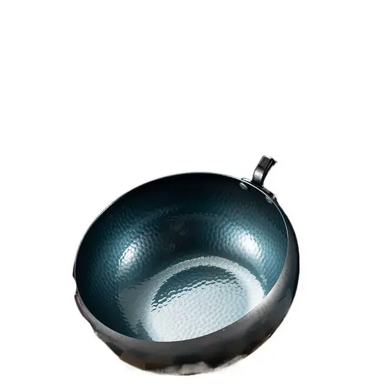 Método antigo assado azul martelo padrão pote barriga panela de guisado panela antiaderente panela de sopa fogão de indu