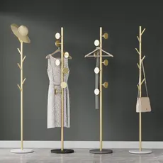 Luz de luxo mármore cabide rack simples chão quarto armazenamento doméstico simples e moderno saco rack roupas