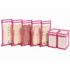 Kit 5 Saquinhos Organizacional Maternidade + 2 Nécessaire Porta Fraldas Remédio Roupinha