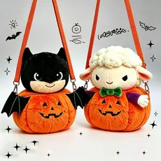Nova Almofada de Pelúcia Criativa e Engraçada de Halloween com Rosto de Fantasma e Abóbora KJHH