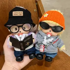 Novo chaveiro de pelúcia autêntico Monchhichi para o outono e inverno, com adorno de chapéu de lã fofo, pingente para bo