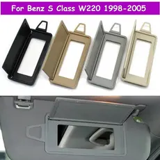 LHD RHD W220 Interior Do Carro Frente Sun Sombra Viseira Esquerda Direita Maquiagem Espelho Cosmético Capa Para Mercedes