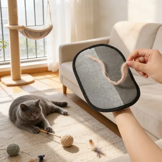 【Grande】Removedor de Pelos Mágico Portátil para Gatos e Cães Escova Reutilizável para Roupas e Sofás
