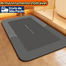 Tapete Banheiro Super Antiderrapante Absorvente de Secagem Rápida Para Banheiro/Cozinha