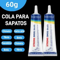 Kit 2 peças Cola Transparente Para Reparo De Sapatos – Adesivo À Prova D'água Fixação De Solas , Saltos E Bolsas (60ml)