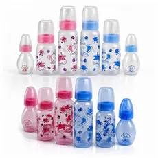 Kit Mamadeiras para Bebê Recém-Nascido 3 Unidades 60ml 140ml 240ml