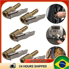 Bico Inflador Com Presilha Para Calibrar Pneus Profissional