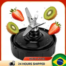 Base Lâmina Inox 7 Pinos Genérica Diversos Modelos Liquidificadores Resistente Aço Inox Anel Vedação