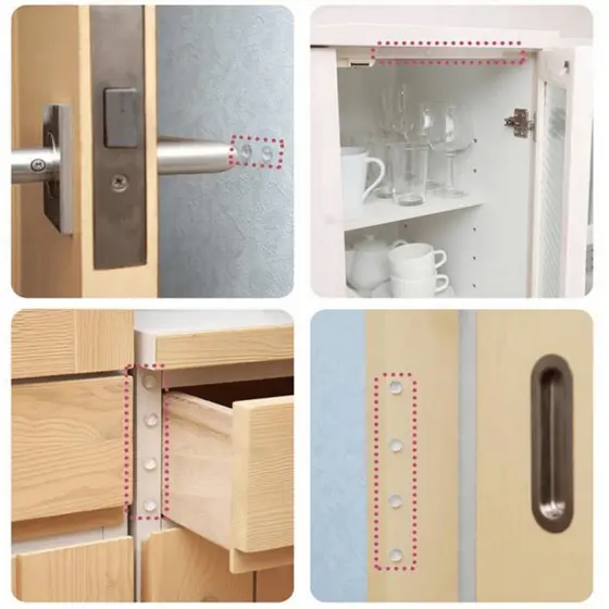 Adesivo Protetor Multiuso Silicone Pingo Anti Impacto Protege Móveis Parede Porta Vidro Anti Ruído