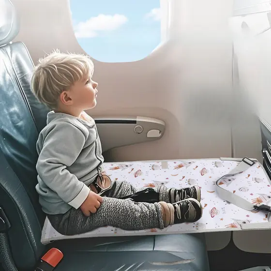 Extensor De Assento De Avião Infantil À Prova D'água , Cama De Rede De Viagem De Desenho Animado Para Crianças