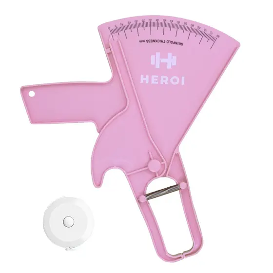 Adipômetro Medidor de Gordura Corporal Plicômetro Fitness Em Casa HEROI