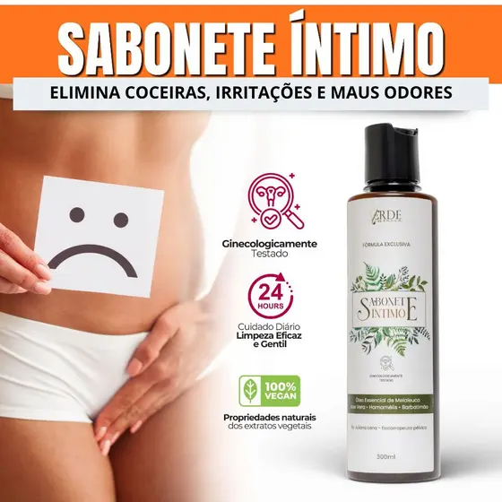 Sabonete Íntimo Combate Coceiras Irritações Candidíase De Repetição Vaginose Bacteriana Barbatimão Melaleuca