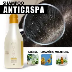 Shampoo Anticaspa Seborreia Coceiras Controla Oleosidade Couro Cabeludo Limpeza Profunda Ph Neutro