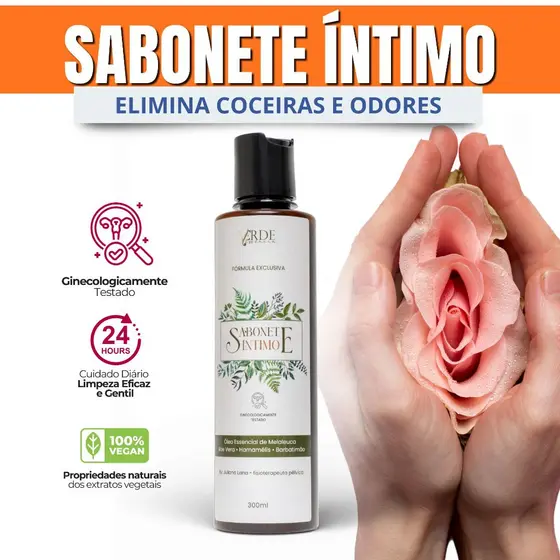 Sabonete Íntimo Barbatimão Melaleuca Combate Coceiras Candidíase De Repetição Vaginose Bacteriana