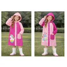 Capa de Chuva Infantil Impermeavel com Capuz Menino e Menina Reforçada #CC002E