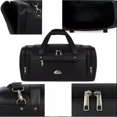 Bolsa e Mala Traversal de viagem trabalho couro sintético 70Litros preta