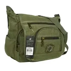 Bolsa Transversal de Ombro Em Lona Reforçada Versátil #KV5517