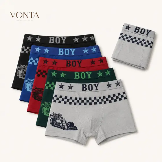 KIT6 Minino 0-16 anos boxer escola casa