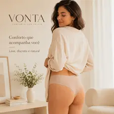 Calcinha Feminina Sem Costura Cintura Alta 20cm Biquíni Tanga Não Marca Confortável Respirável