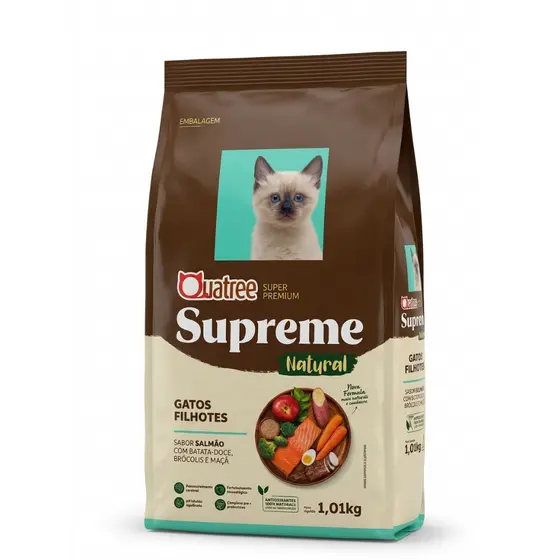 Ração Gatos Filhotes Quatree Supreme Salmão 1kg Super Premium