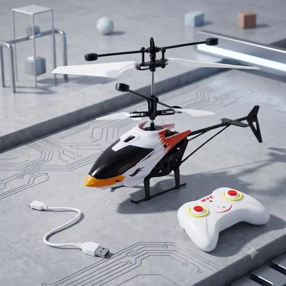 Helicóptero Voador Com Controle ou Sensor De Movimento Indução Aircraft Interativo (ENVIO IMEDIATO)